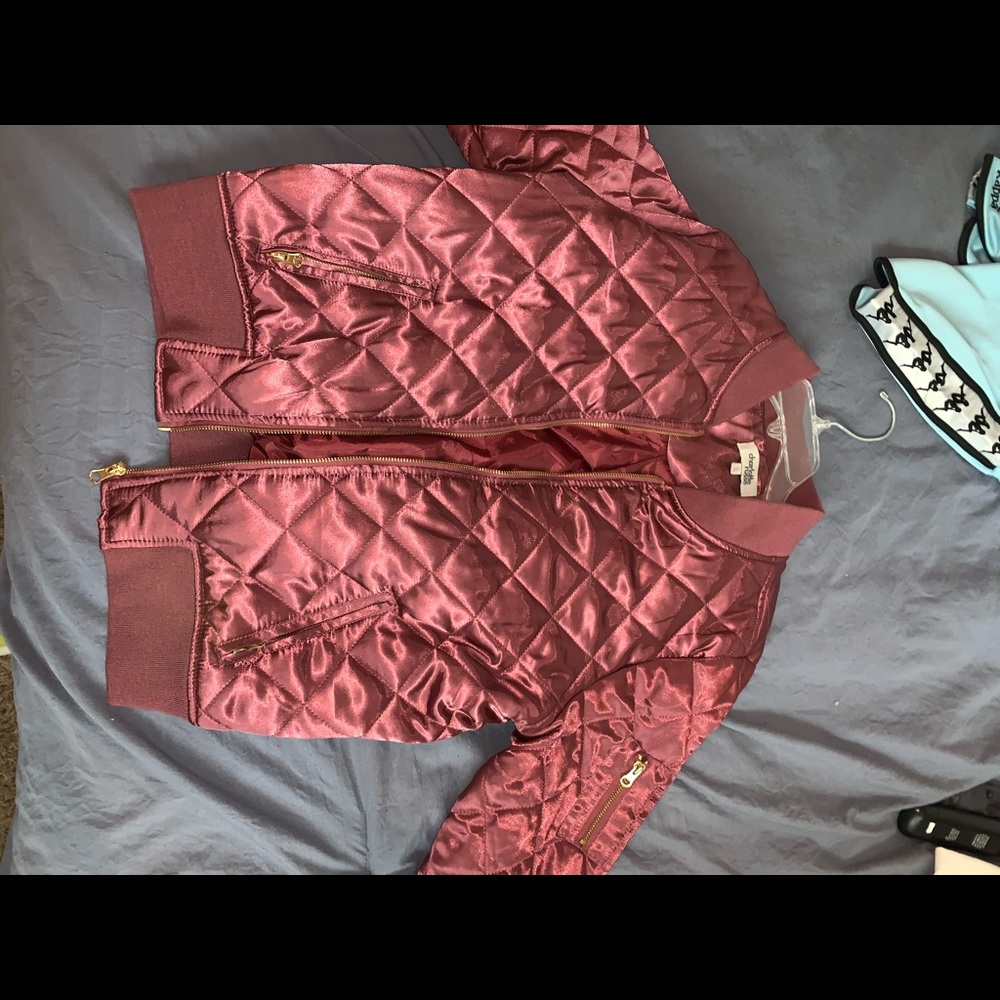 Pink zip up jacket
